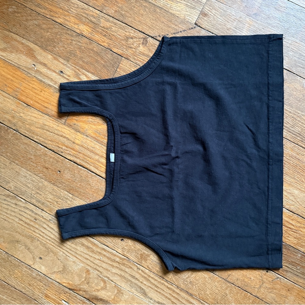 Black Sleeveless Crop Top Brand New
